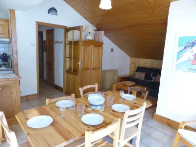 Appartement à Les Contamines Montjoie, Appartement cosy 3 pièces avec balcon pour 6 personnes au centre des Contamines-Montjoie - L949737