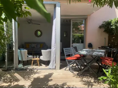Appartement à Argelès sur Mer, Appartement rénové avec jardin à 5 min de la plage - 4 pers, garage inclus - L950393