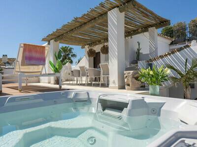 Location Appartement à San Pedro de Alcántara,Castiglione luxury beachfront duplex penthouse - N°952341