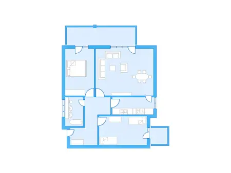 Allod Park Haus C 105, Appartement 6 personnes à Davos - Photo 5