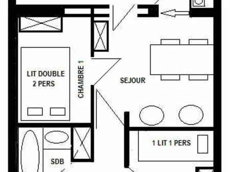 Charmant appartement rénové 2/3 pièces pour 5 pers, proche pistes et commerces, parking gratuit - Photo 11