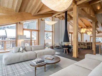 Chalet à Courchevel,Chalet luxueux Courchevel 1300, 12 pers, jacuzzi, animaux admis, parking FR-1-568-43 N°964115