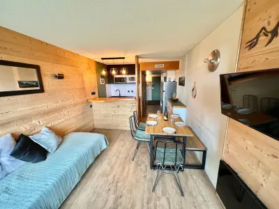 Appartement à Les Arcs 1800, Studio rénové avec balcon et Wifi au pied des pistes - L965127