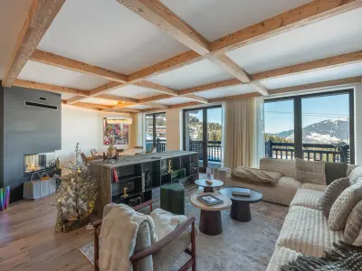 Appartement à Courchevel 1850, Courchevel 1850: Appartement neuf au pied des pistes avec piscine et SPA - N°965238