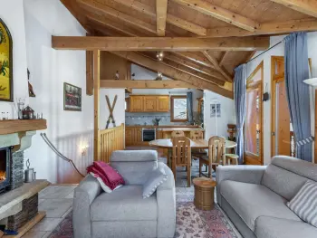 Chalet à Courchevel,Chalet familial cosy pour 8 pers. près des pistes et commodités à Courchevel Le Praz FR-1-568-44 N°966568