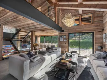 Chalet in Megève,Chalet Neuf pour 12 personnes avec Sauna, Bassin et Salle Cinéma à 800m des Remontées Mécaniques FR-1-569-120 N°967470