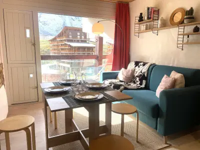 Appartement à Les Arcs 2000, Studio rénové à proximité des remontées mécaniques, 4 pers, balcon, cuisine équipée - L968086