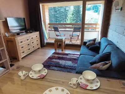 Appartement à Avoriaz, Superbe Studio Chalet pour 4 personnes à Morzine, skis aux pieds, entièrement rénové - L968127