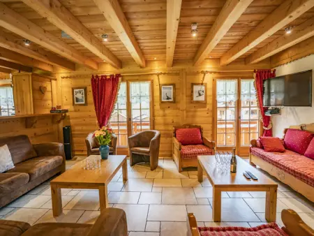 Chalet 4* pour 15 pers. avec jacuzzi, balcon et poêle à bois, proche du télécabine du Linga et Super-Châtel - Photo 5