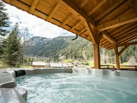 Chalet 4* pour 15 pers. avec jacuzzi, balcon et poêle à bois, proche du télécabine du Linga et Super-Châtel - Photo 17