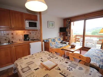 Appartement à Les Saisies, Studio cabine Les Saisies, 5 pers, terrasse sud, animaux admis - L969957