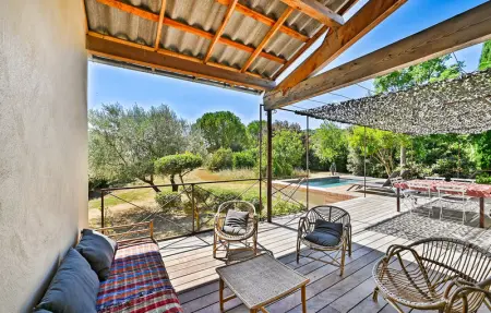 house with swimming pool, Maison 8 personnes à Blauzac - Photo 7