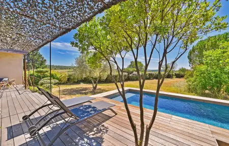 house with swimming pool, Maison 8 personnes à Blauzac - Photo 11