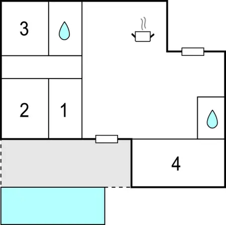 house with swimming pool, Maison 8 personnes à Blauzac - Photo 24