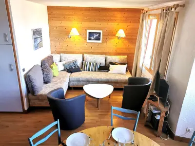 Appartement à Les Avanchers Valmorel, Appartement skis aux pieds, 3 chambres, 6-8 pers, balcon, superbe vue - L974696