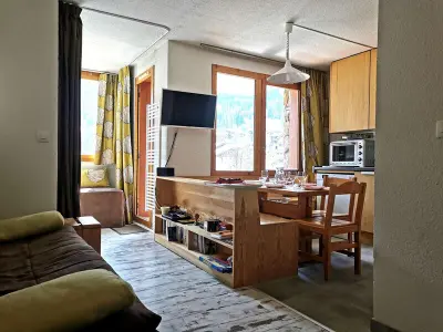 Appartement à Les Avanchers Valmorel, Studio divisible pour 4, proche ESF et commerces, TV, lave-vaisselle, lave-linge - L974700