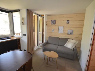 Appartement à La Plagne Montalbert , Studio rénové au pied des pistes avec balcon et cuisine équipée - N°974881