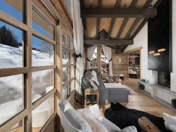 Chalet in Courchevel 1550,Chalet luxueux avec spa, piscine et vue sur pistes à Courchevel 1550 FR-1-575-200 N°975346