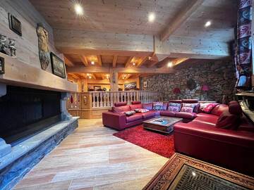 Location Chalet à Lanslebourg Mont Cenis,Magnifique chalet pour 20 personnes : 6 chambres et sauna privé FR-1-508-297 N°976022