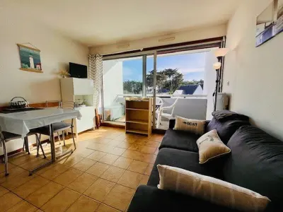 Appartement à Quiberon, Charme à Quiberon : 2 pièces cosy, proche plage, balcon sud, parking inclus - L977121