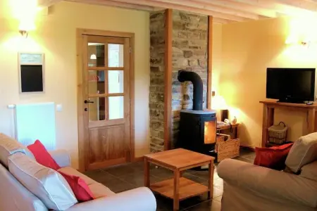 Les Vateaux, Maison à Sart avec Sauna et Vue Campagne - Photo 1
