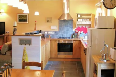 Les Vateaux, Maison à Sart avec Sauna et Vue Campagne - Photo 3