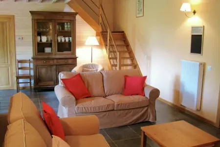 Les Vateaux, Maison à Sart avec Sauna et Vue Campagne - Photo 9