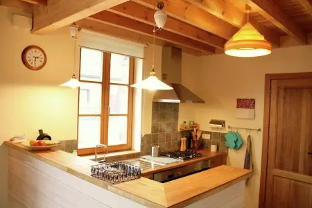 Les Vateaux, Maison à Sart avec Sauna et Vue Campagne - Photo 12