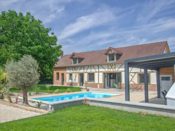 Aube, Agriturismo a Montreuil sur Barse, Maison de charme avec piscine chauffée, jardin méditerranéen et équipements complets FR-1-543-302 N°978034