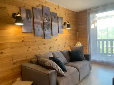 Appartement à Pra Loup, Charmant studio rénové pour 4 pers. avec grand balcon, proche télécabine à Pra Loup 1500 - L981276