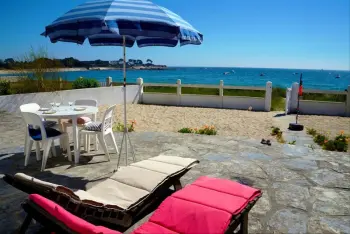 Villa in Ploemeur, Maison 4 pièces 6 personnes - vue mer privilégiée et accès direct sur la plage de Lomener 286988 N°587268