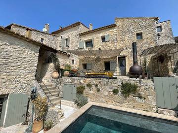 Location Maison à Lussan,Oppida - Charmante maison en pierre avec piscine 943817 N°983174