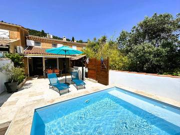Location Villa à La Londe les Maures,MAS DE LA  CHESNAIE  Mazet provencal climatisé pour 4 personnes avec piscine privée au Domaine de Valcros à La Londe-les-Maures 1014322 N°985100
