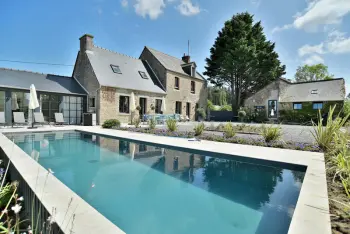 Villa en Roz sur Couesnon,Les Roches Bleues - Climatisée avec piscine et jacuzzi 1023829 N°985527