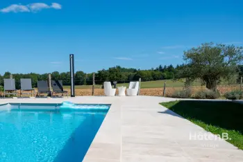 Maison à Panazol,Maison 'Les Lièvres': Oasis de détente climatisée avec Piscine & Jacuzzi 1032378 N°985881