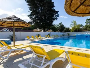 Chalet en Saint Jean de Monts,Flower Camping La Davière Plage - Chalet Cannelle Premium 26.5m² 2 chambres + TV + LV + Terrasse couverte + clim 1073474 N°986532