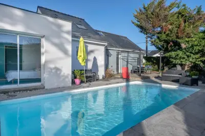 Haus in La Turballe,Sejour confort avec piscine - Maison pour 10 1081572 N°986604