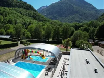 Chalet à Vicdessos,Flower Camping La Bexanelle - Morea Premium 25m² - 2 chambres + TV + LV + terrasse couverte 1086764 N°987095