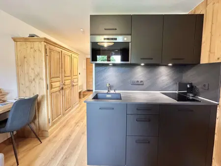 Charmant studio avec balcon exposé sud, casier à skis et parking, proche des pistes à Demi-Quartier - Photo 4