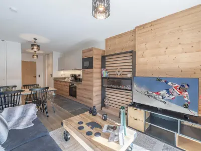 Appartement à Huez, Appartement Luxueux avec Terrasse et Parking Ergonomique près des Pistes, Vieil Alpe - L988134