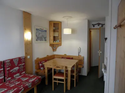 Appartement à Belle Plagne, Studio cabine au pied des pistes avec parking à Belle Plagne - L988829