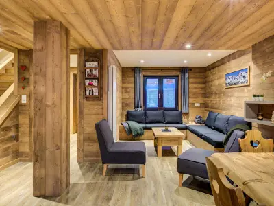 Chalet à Plagne 1800, Chalet confortable proche des pistes, 10 pers, animaux admis, WiFi - N°989484