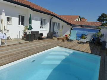 Location Villa à Capbreton,Villa PARADIS Villa PARADIS avec terrasse, piscine,climatisation et jardinet  1000992 N°989534