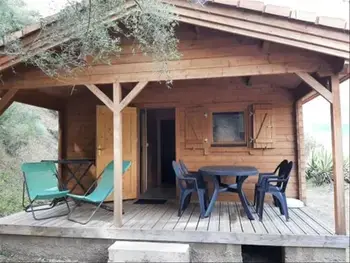 Chalet en Cargèse,Flower Camping Torraccia - Chalet Insolite 19m² (1ch - 2 pers) -  sans sanitaire + Clim (S) 1011090 N°992429