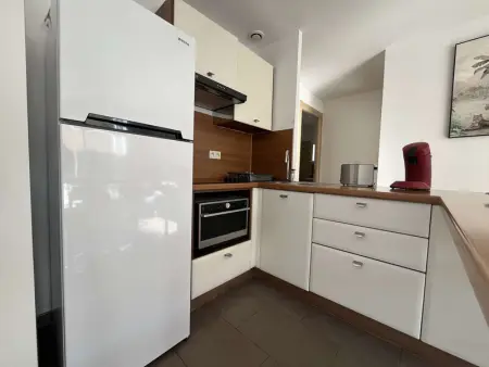 Appartement rénové 2 pièces, jardin privé, plage et garage, calme, climatisation - Photo 6