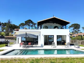 Villa en Lège Cap Ferret,Villa 12 pers avec piscine chauffée et vue exceptionnelle, première ligne Bassin d'Arcachon FR-1-736-32 N°992715