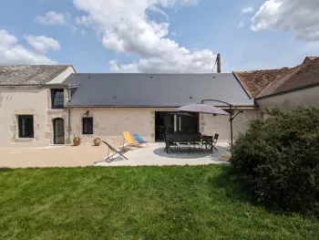 Casa rural en Huisseau sur Mauves,Gîte spacieux et rénové avec jardin, proche châteaux de la Loire, pour 10 pers. FR-1-590-361 N°993829