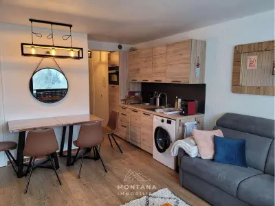 Appartement à Le Grand Bornand, Studio rénové avec cabine pour 4 pers, calme à Le Grand-Bornand - L996261