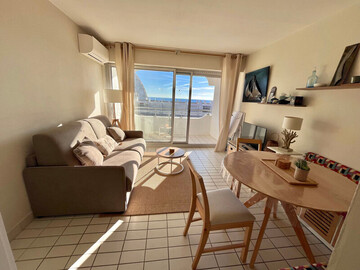 Location Appartement à La Grande Motte,Beau Studio Cabine  climatisé FR-1-716-59 N°996941