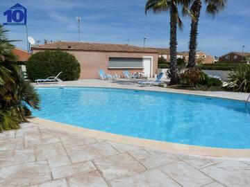 Location Maison à Vendres,Pavillon 5 pers + terrasse + piscine + parking privé FR-1-781-36 N°996953
